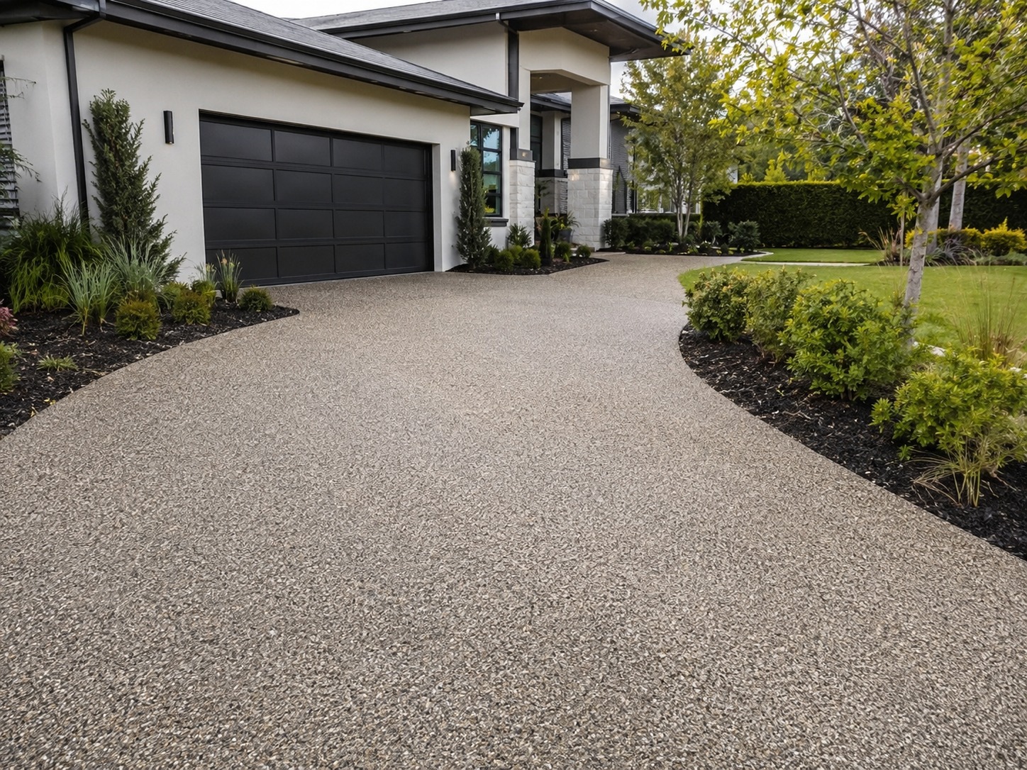 exposed aggregate concrete driveway in Melbourne