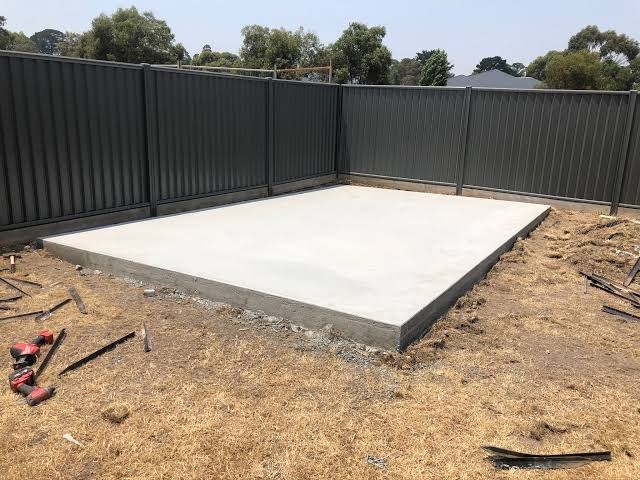 shed slabs - concrete